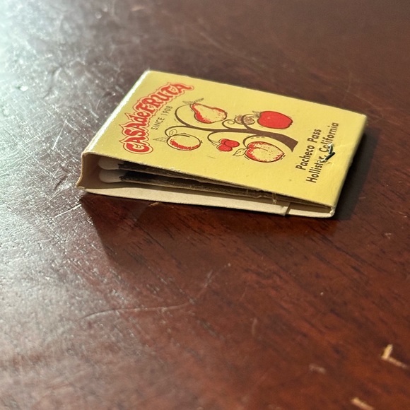 Vintage Matchbook Casa de Fruta Pacheco Pass Hollister California Fruit Visit - Picture 9 of 10